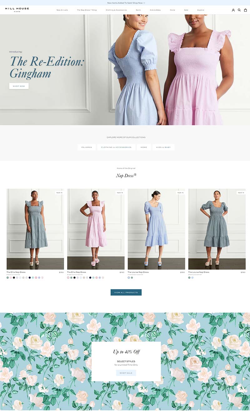 Hill House Home 美国家居服装产品购物网站