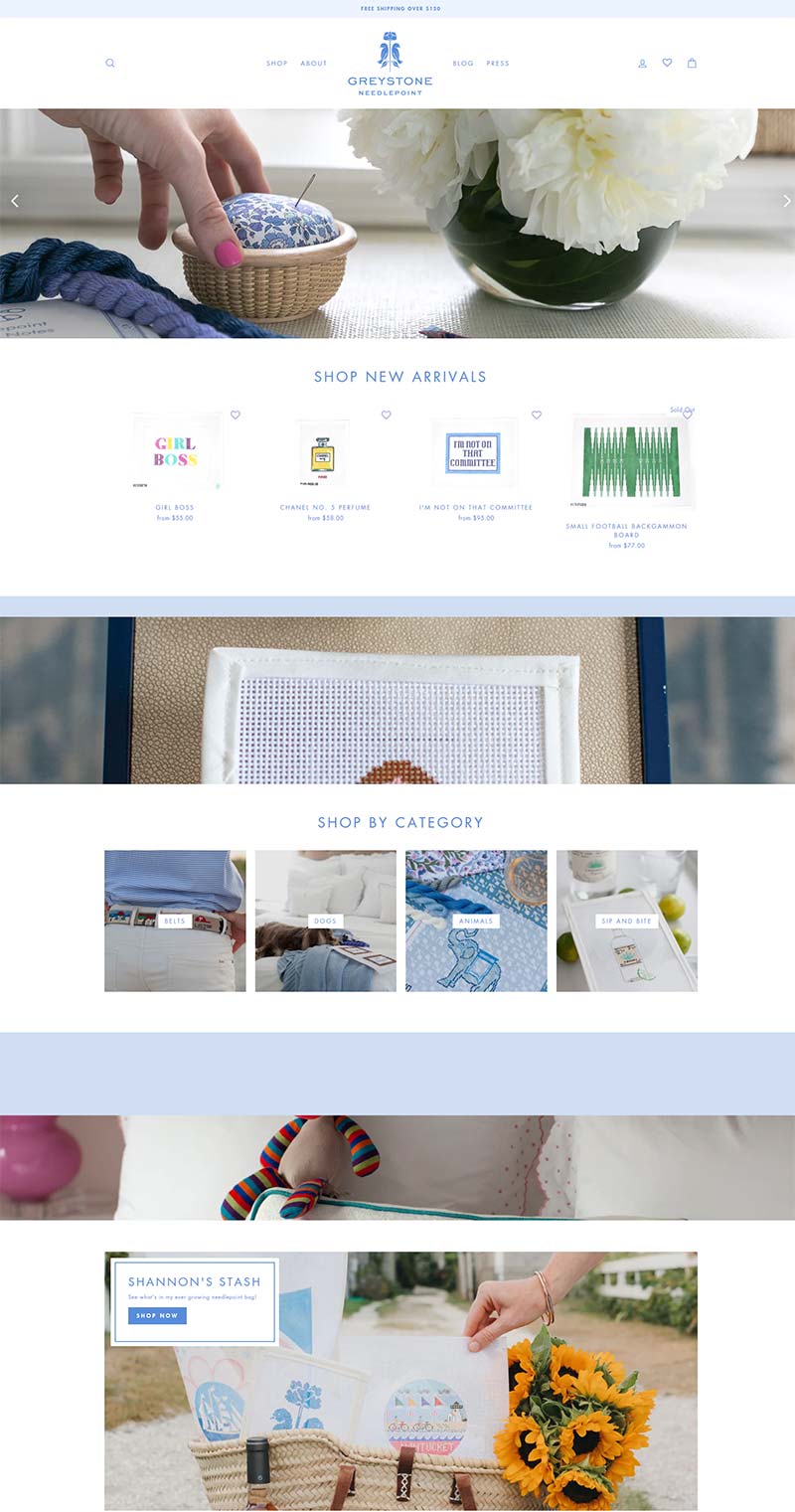 Greystone Needlepoint 美国刺绣工具包购物网站