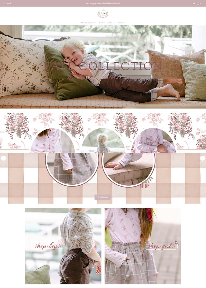 Sun House 美国儿童服装品牌购物网站