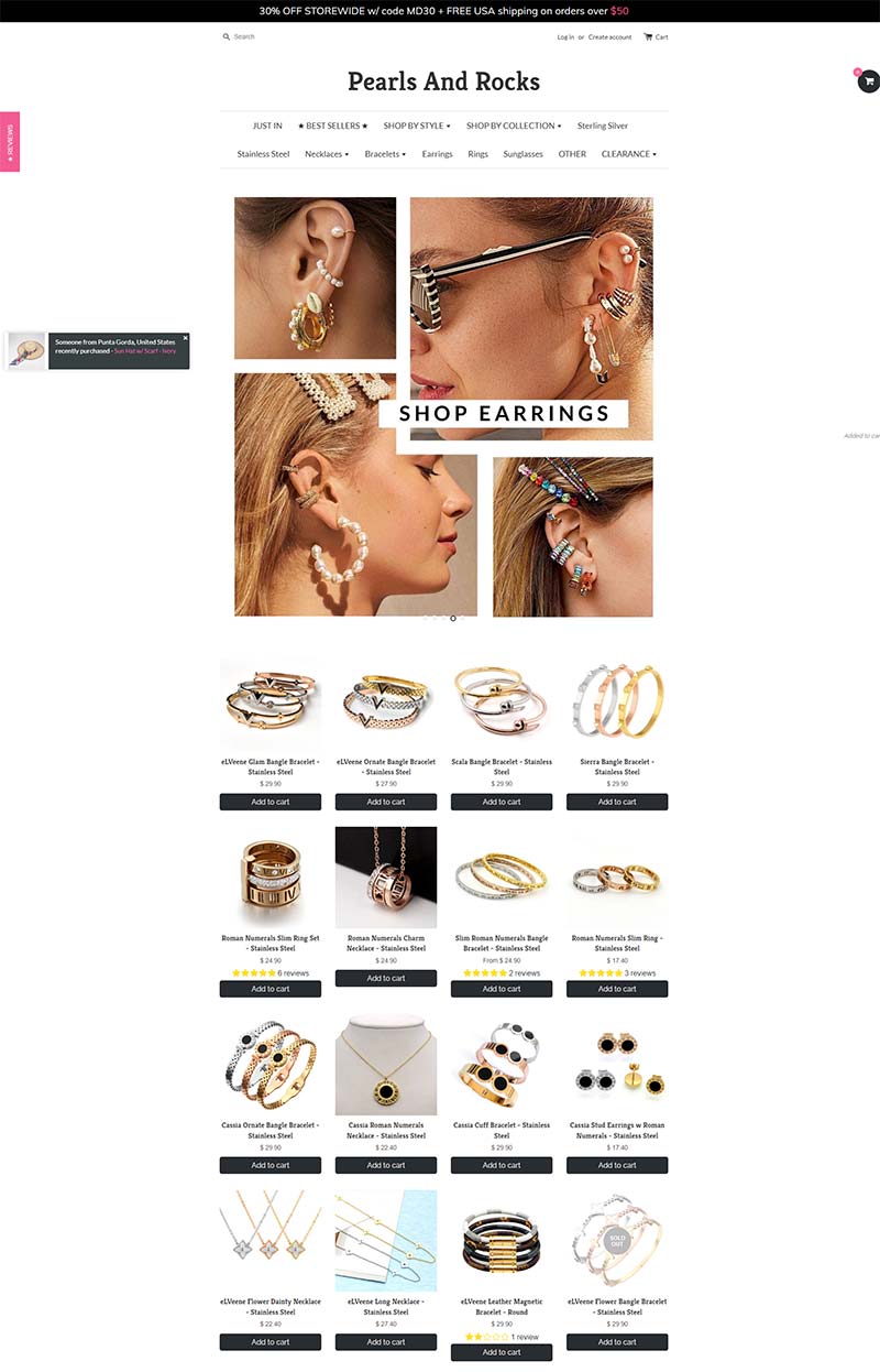 Pearls And Rocks 美国时尚精品配饰购物网站