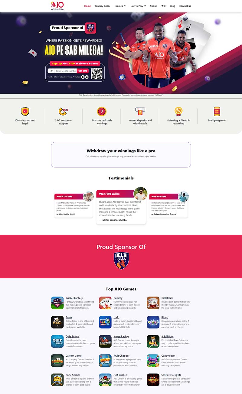 AIO Games 印度知名游戏在线网站