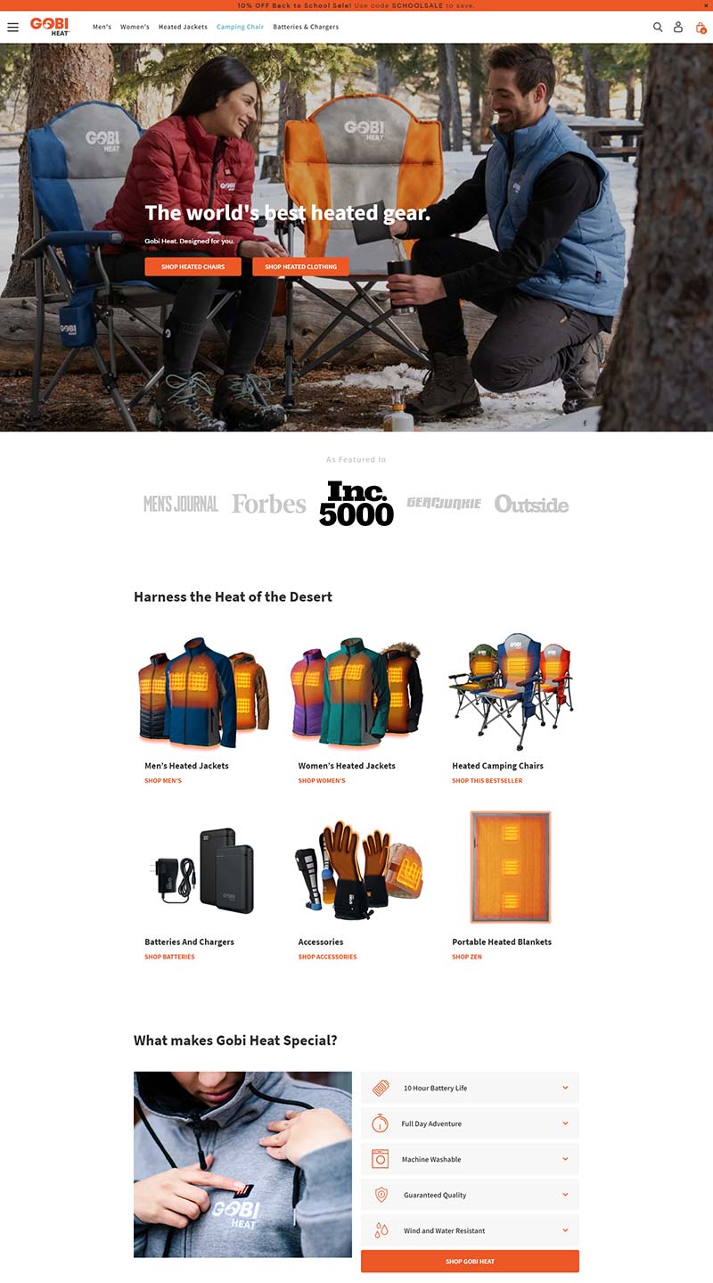 Gobi Heat 美国户外加热服装购物网站