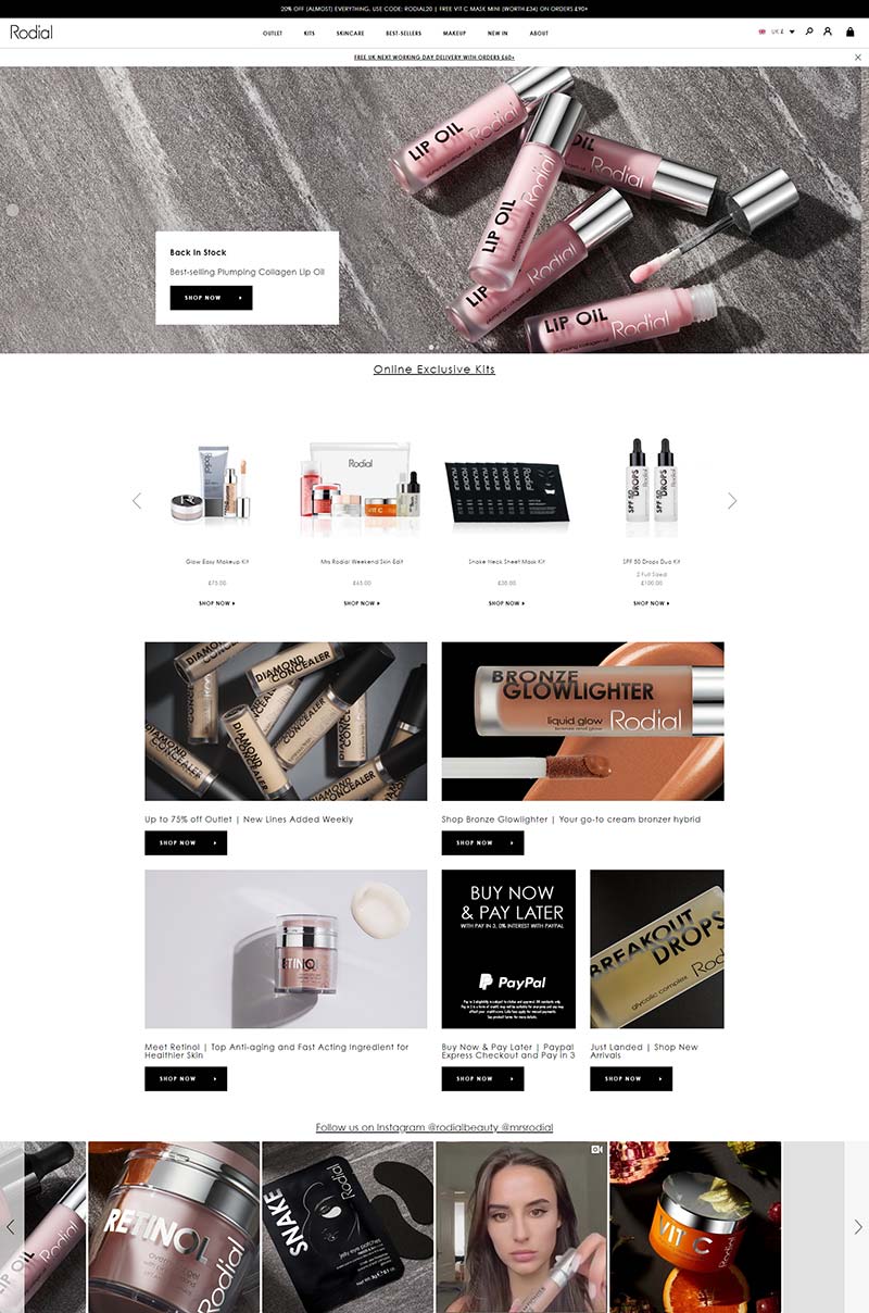 Rodial 美国抗衰老护肤品购物网站