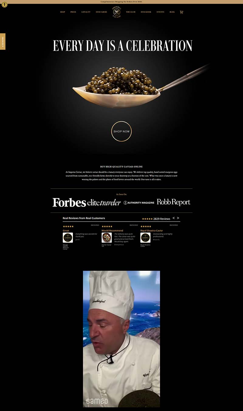 Imperia Caviar 美国精品鱼子酱购物商店