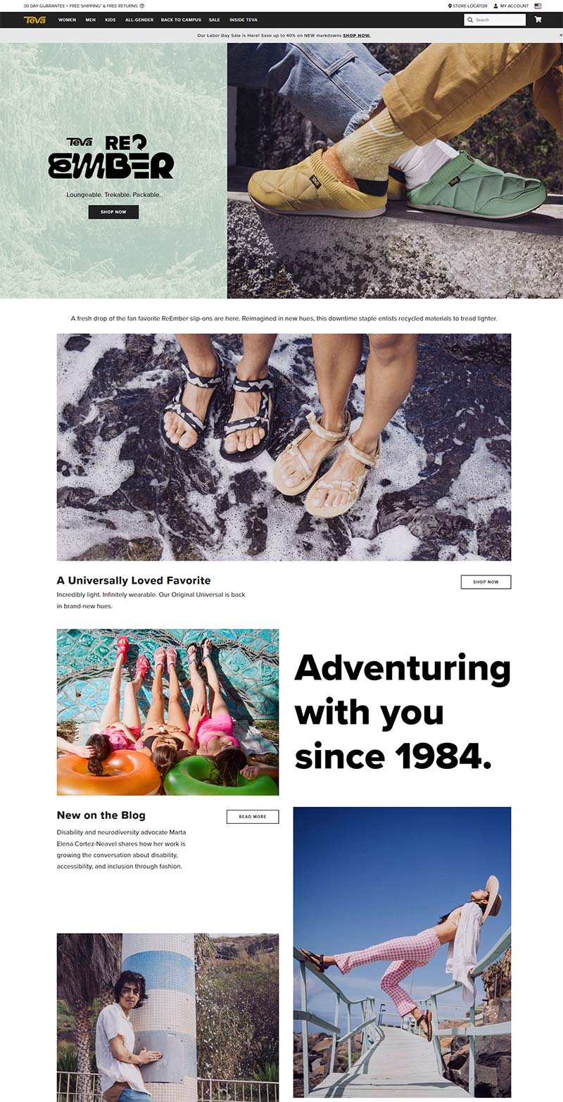 Teva 美国运动凉鞋品牌购物网站