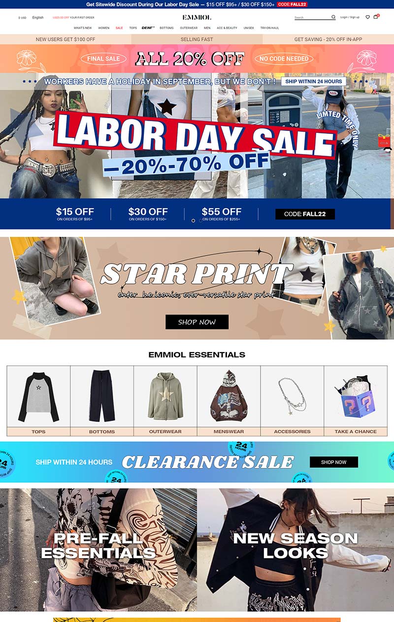 Emmiol US - American Fashion Women's Clothing Shopping Site