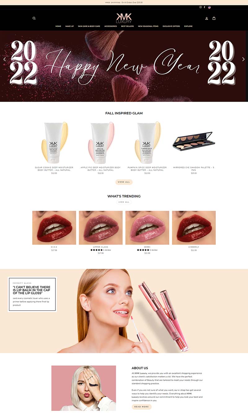 KMK Luxury 美国专业美妆在线购物商店