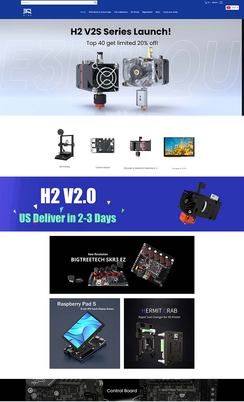 BIQU Technology 中国3D打印设备购物网站