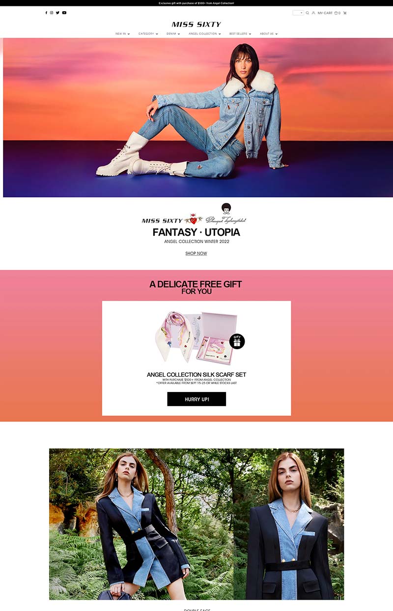 MISS SIXTY US 美国牛仔女装品牌购物网站