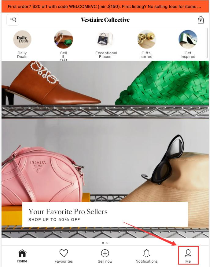 Vestiaire Collective official website login