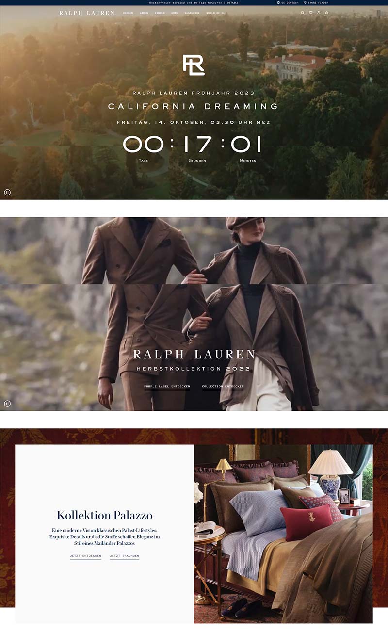 Ralph Lauren DE 拉夫劳伦奢华时尚德国官网