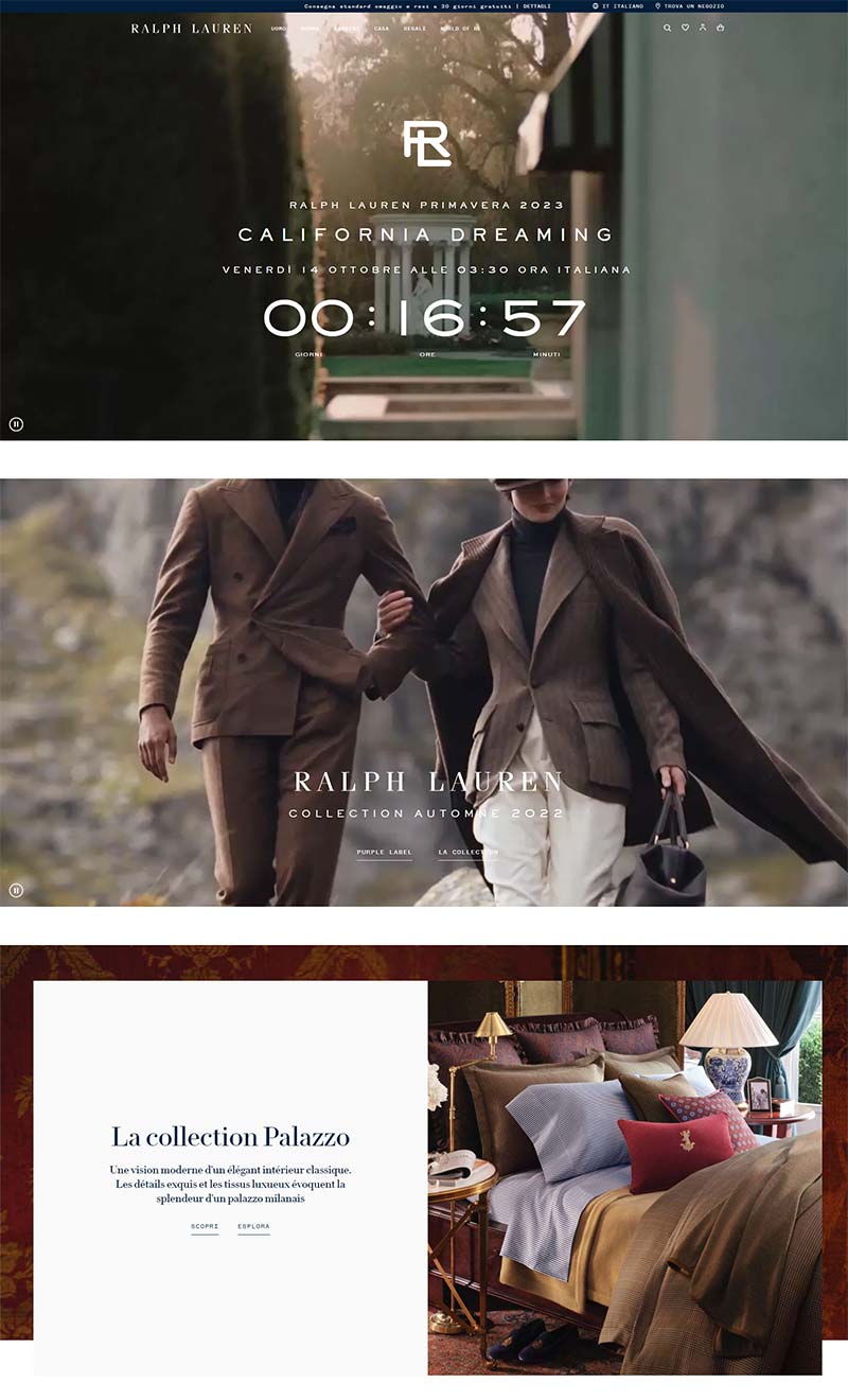 Ralph Lauren IT 拉夫劳伦奢华时尚意大利官网