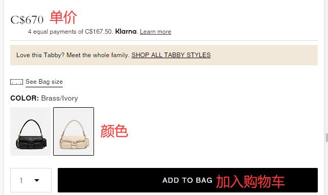 Coach shopping cart