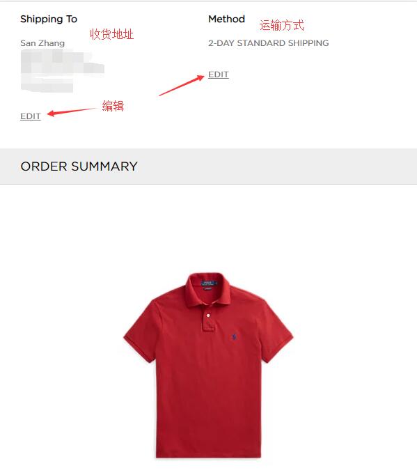 Ralph Lauren Confirm Information