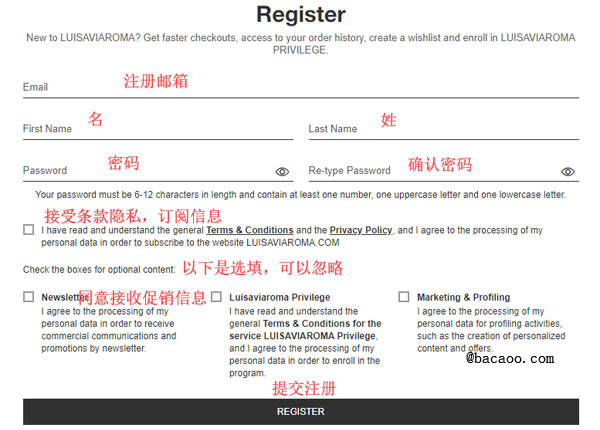 Register Account