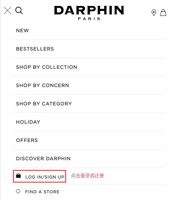 DARPHIN login registration