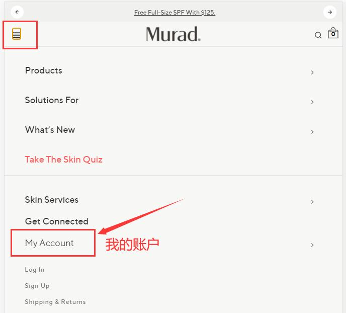 Murad official website account login