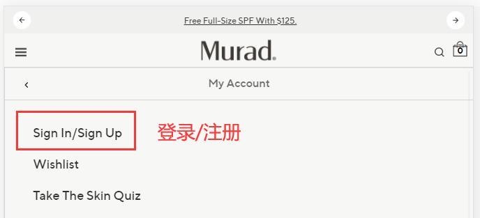 Murad official website login and register