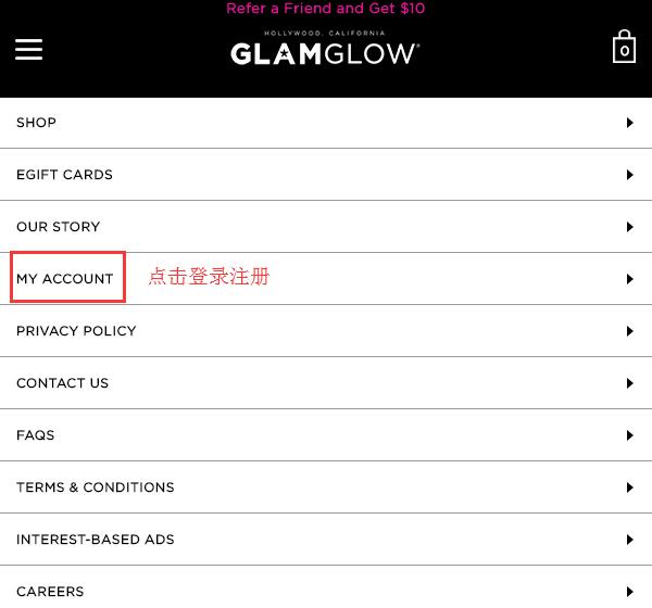 Glamglow US official website login and registration