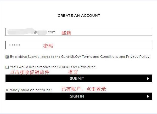 Glamglow US official website registration information