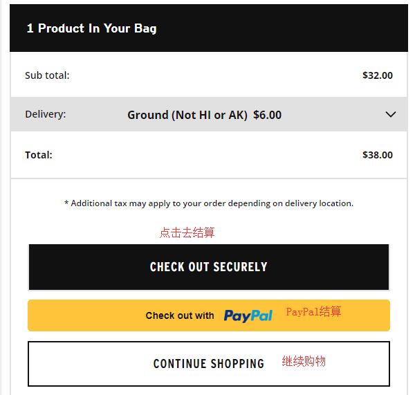 The Body Shop payment method