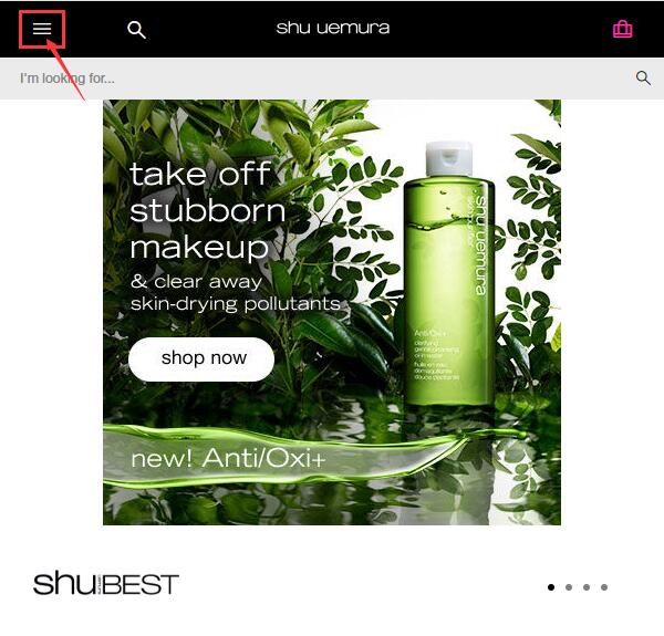 Shu Uemura Menu
