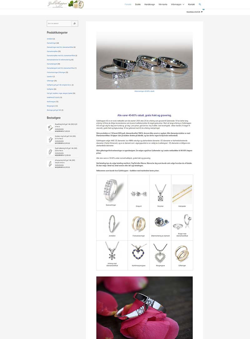 Gullshoppen 挪威在线珠宝折扣购物网站