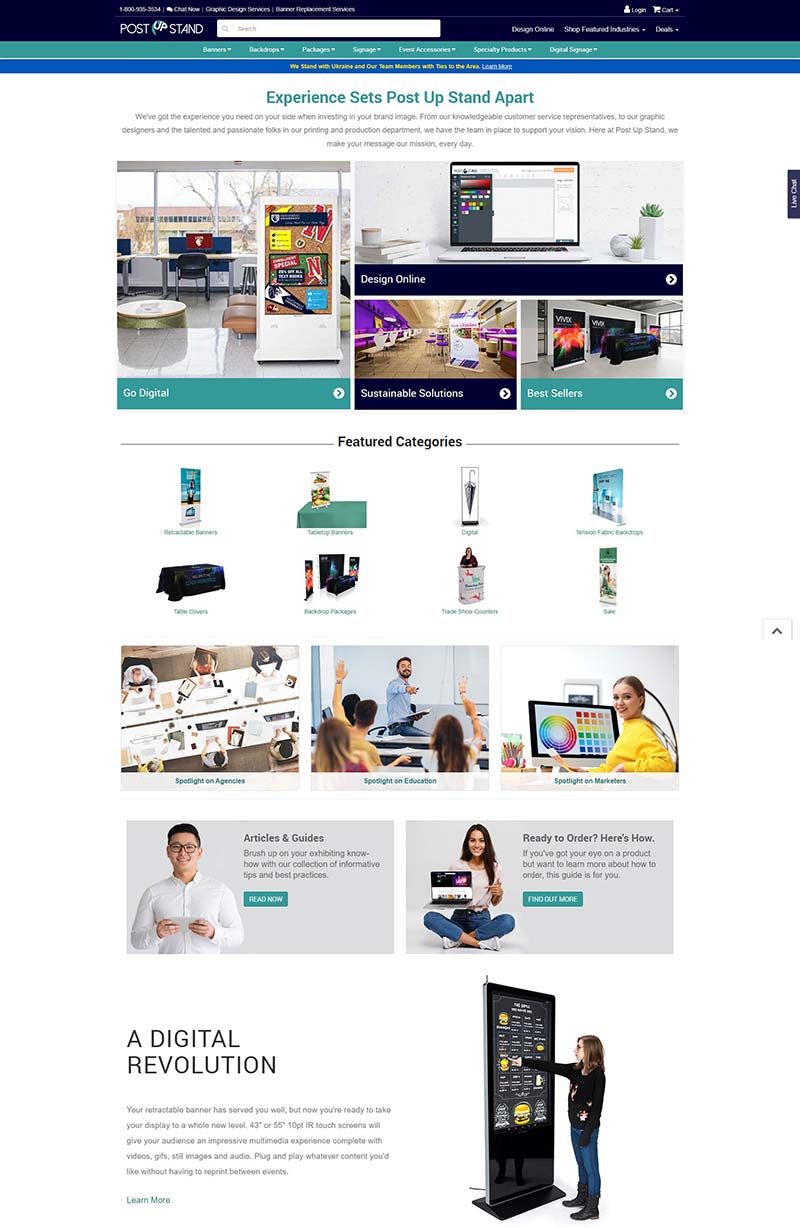 Post Up Stand 美国品牌形象设计咨询网站