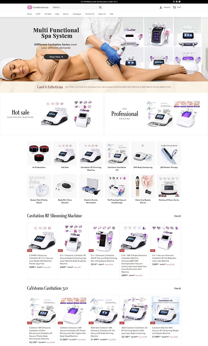 Carol & Estetician 美国家庭美容设备购物网站