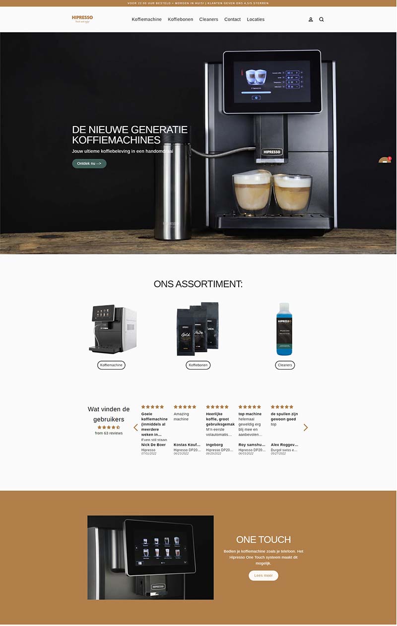 Hipresso 荷兰全自动咖啡机订购网站