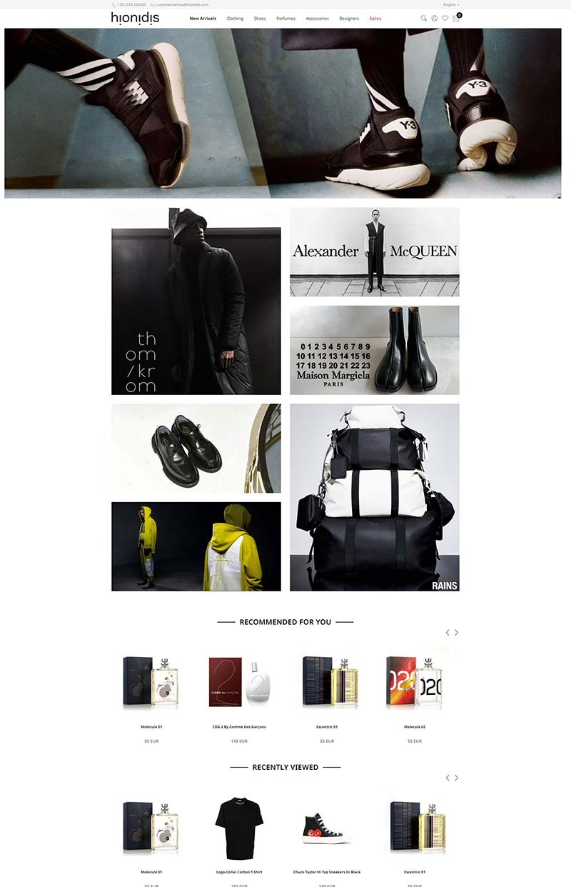 Hionidis Fashion 希腊奢侈品男装购物网站