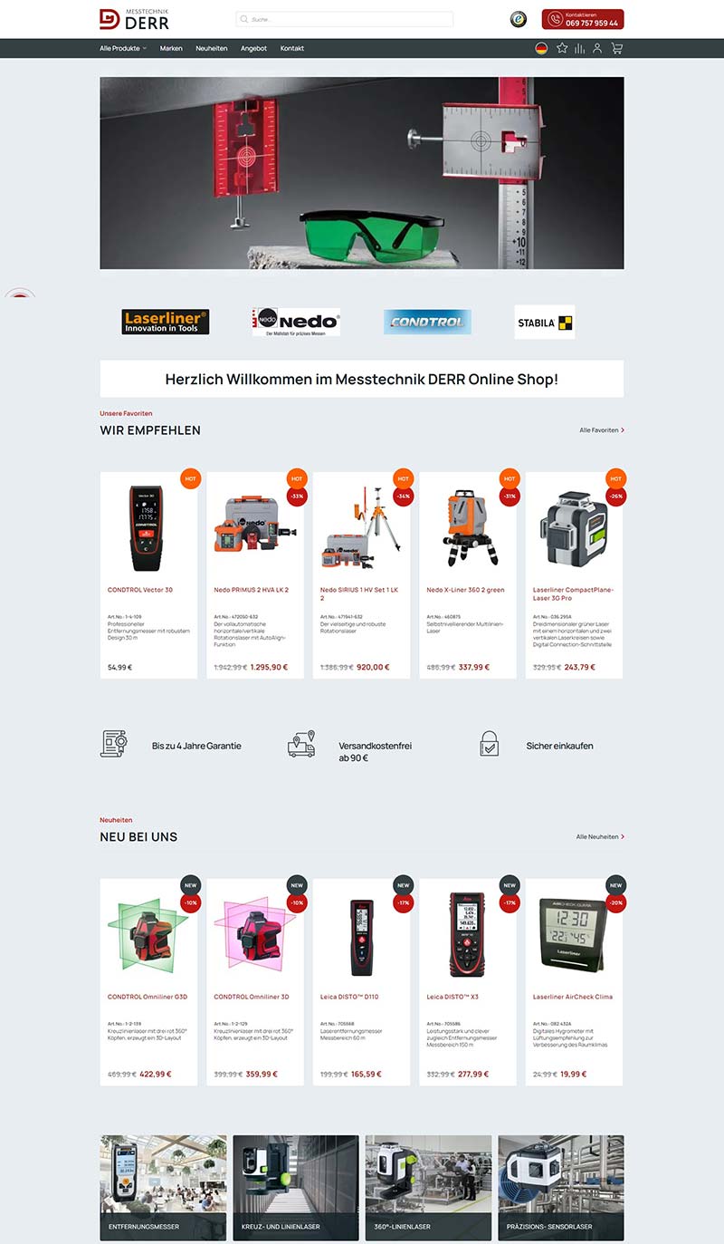 Messtechnik-Derr 德国高精度测量工具订购网站