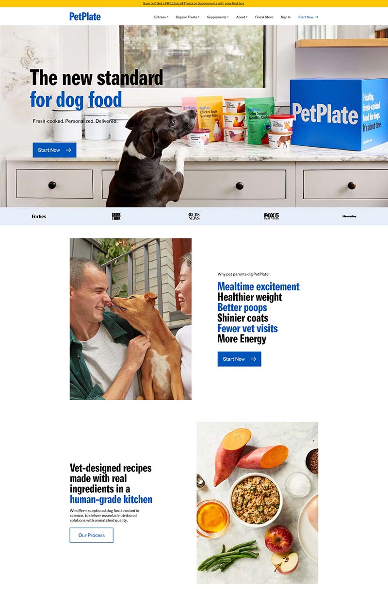 PetPlate 美国宠物狗狗食品购物网站