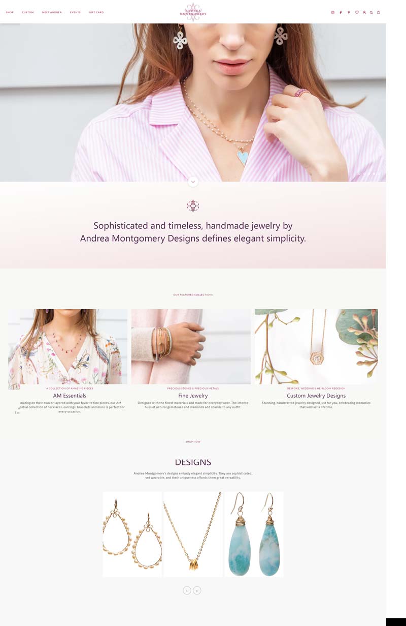 Andrea Montgomery Designs 美国生活珠宝饰品购物网站