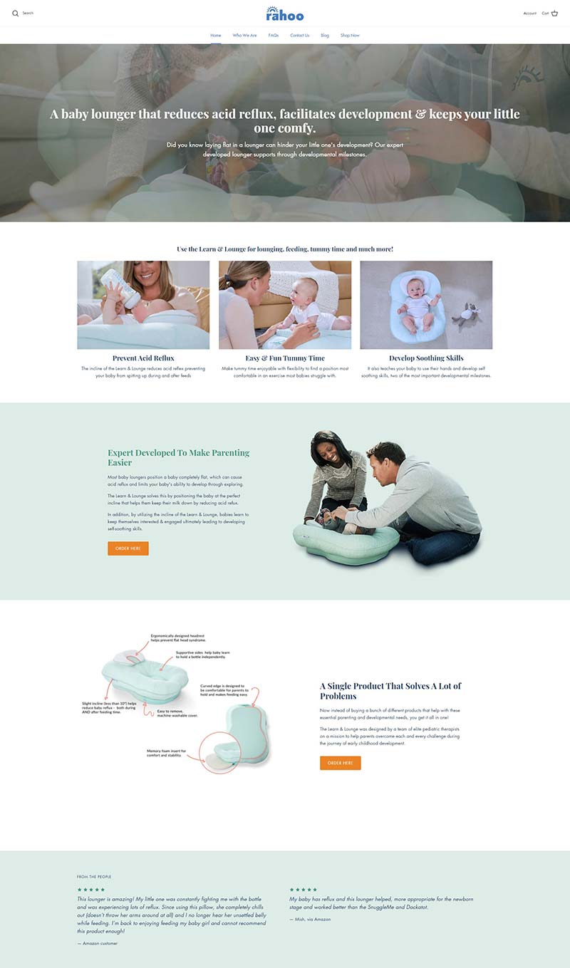 Rahoo Baby 美国专业婴儿睡眠产品购物网站