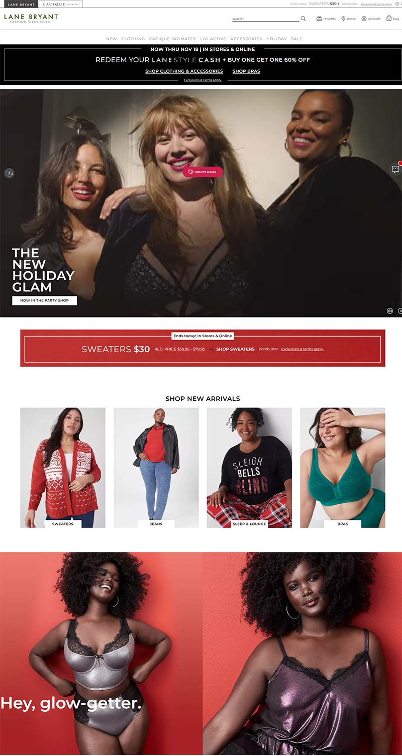 Lane Bryant US 美国大码女装品牌购物网站