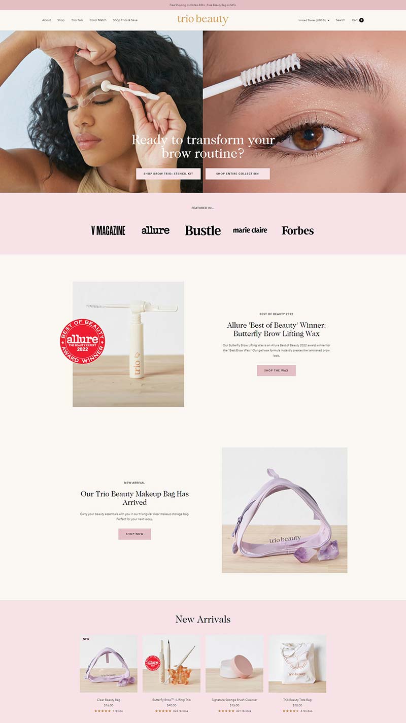 Trio Beauty 美国眼部美容产品购物网站