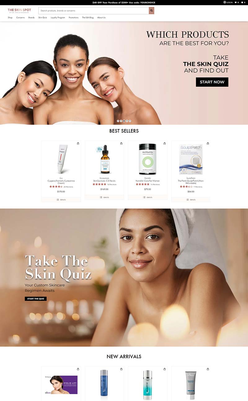 The Skin Spot 美国医疗级护肤品购物网站