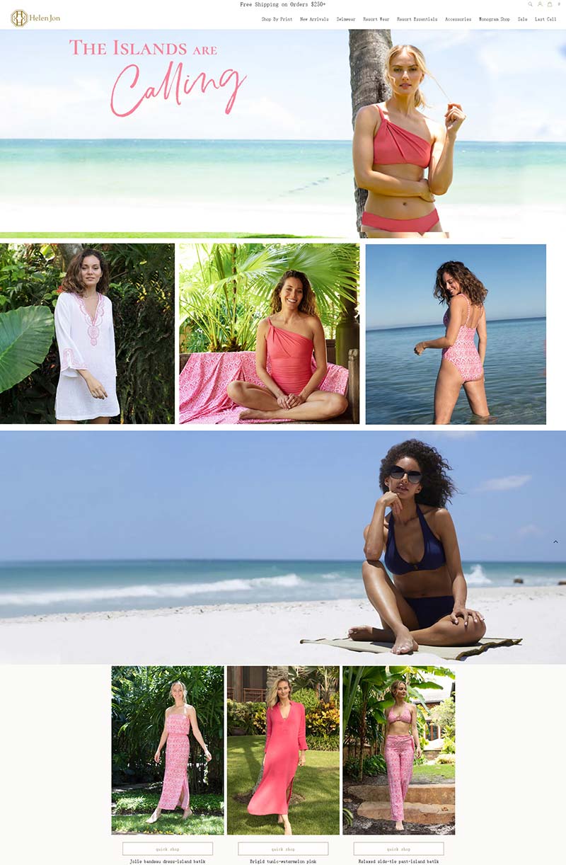 Helen Jon 美国女性泳装品牌购物网站
