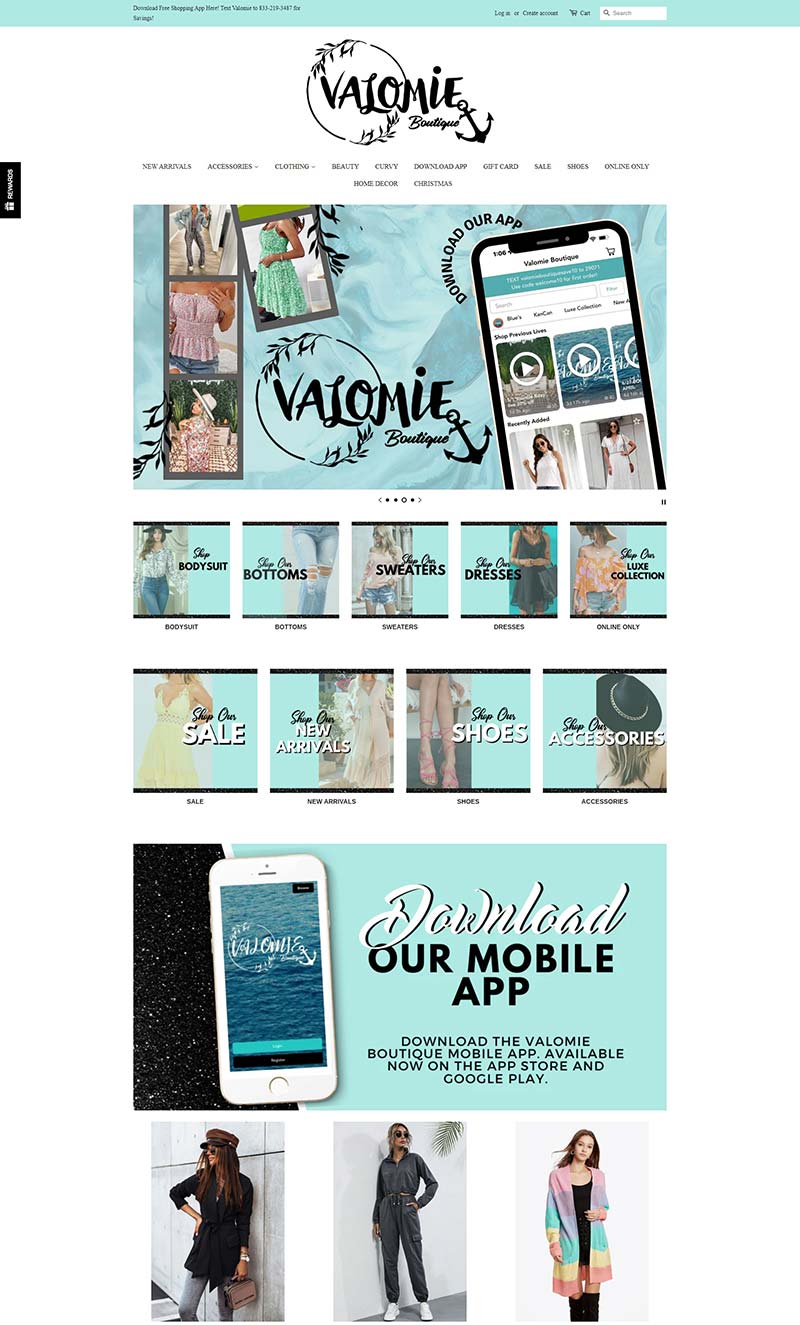 Valomie Boutique 美国在线精品女装购物商店