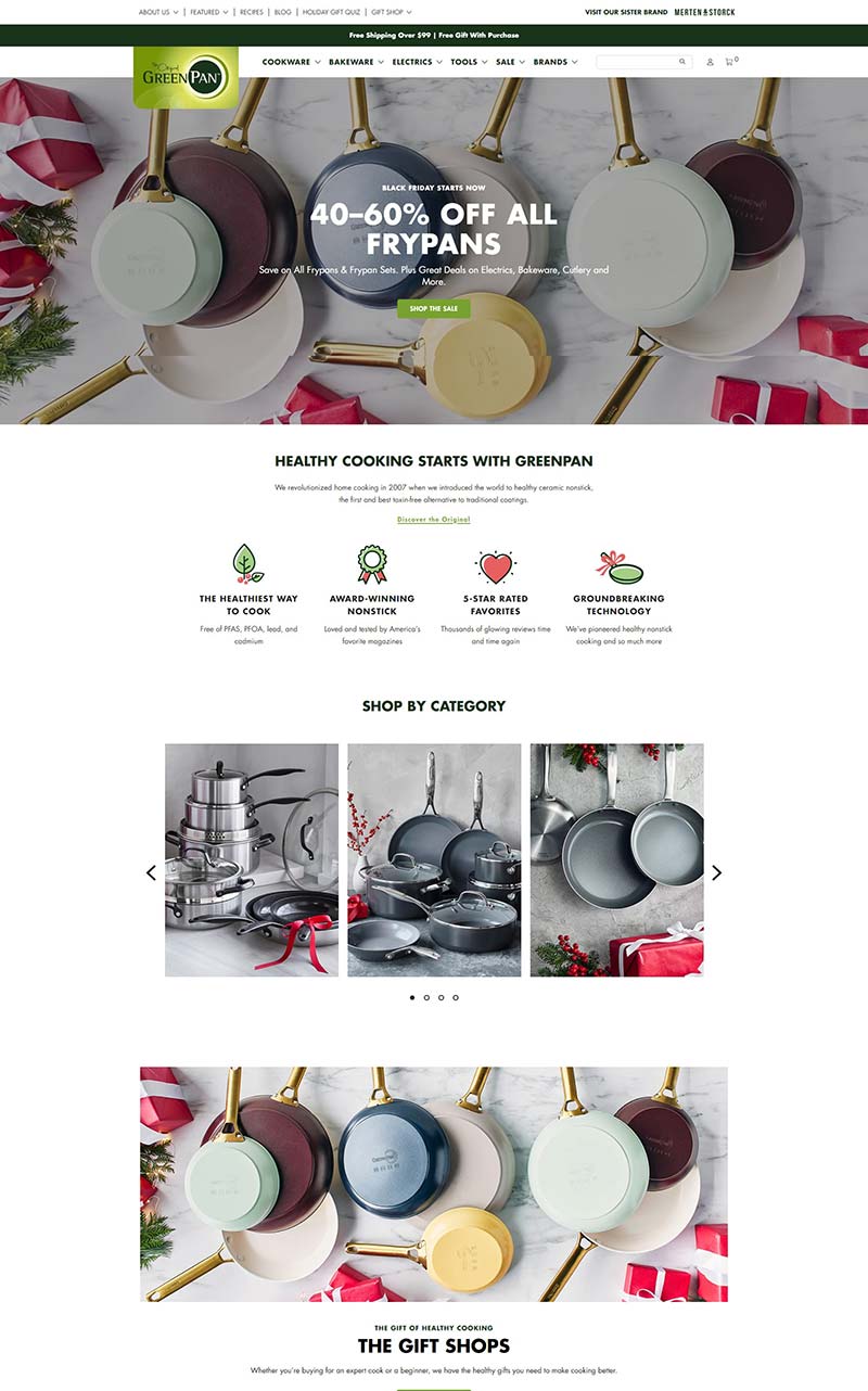 GreenPan US 美国健康不粘锅购物网站