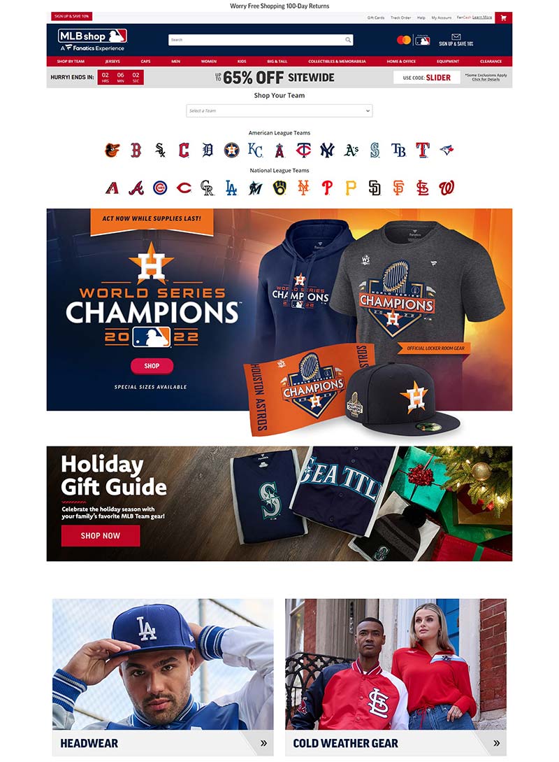 MLB Shop 美国棒球联盟官方购物商店