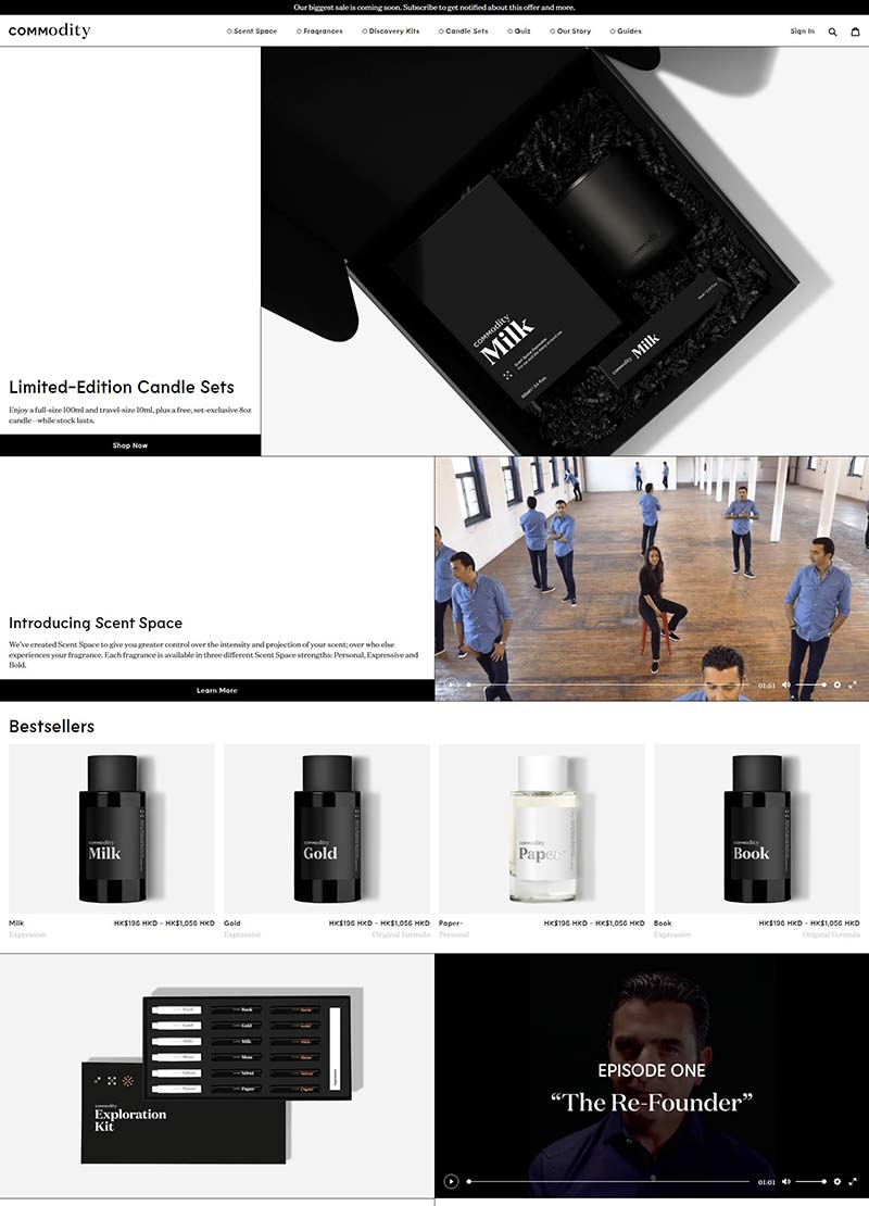 Commodity Fragrances 美国香水品牌购物网站
