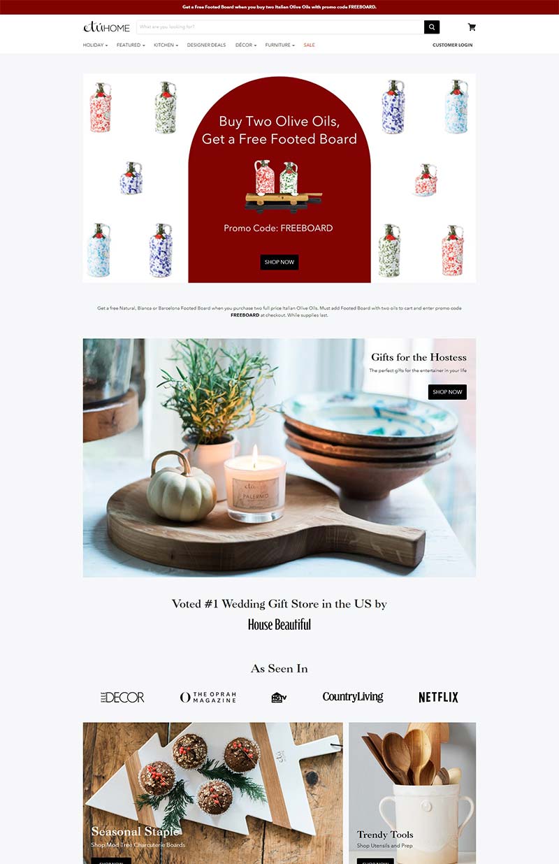 etúHOME 美国居家生活用品购物网站