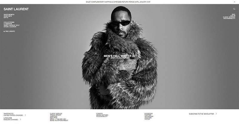 Saint Laurent US 圣罗兰高级时装品牌美国官网