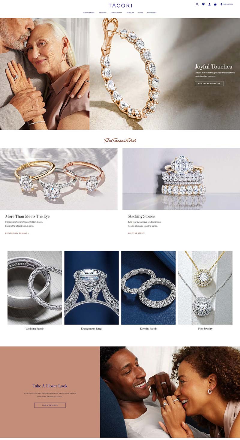 Tacori 美国高级珠宝品牌购物网站