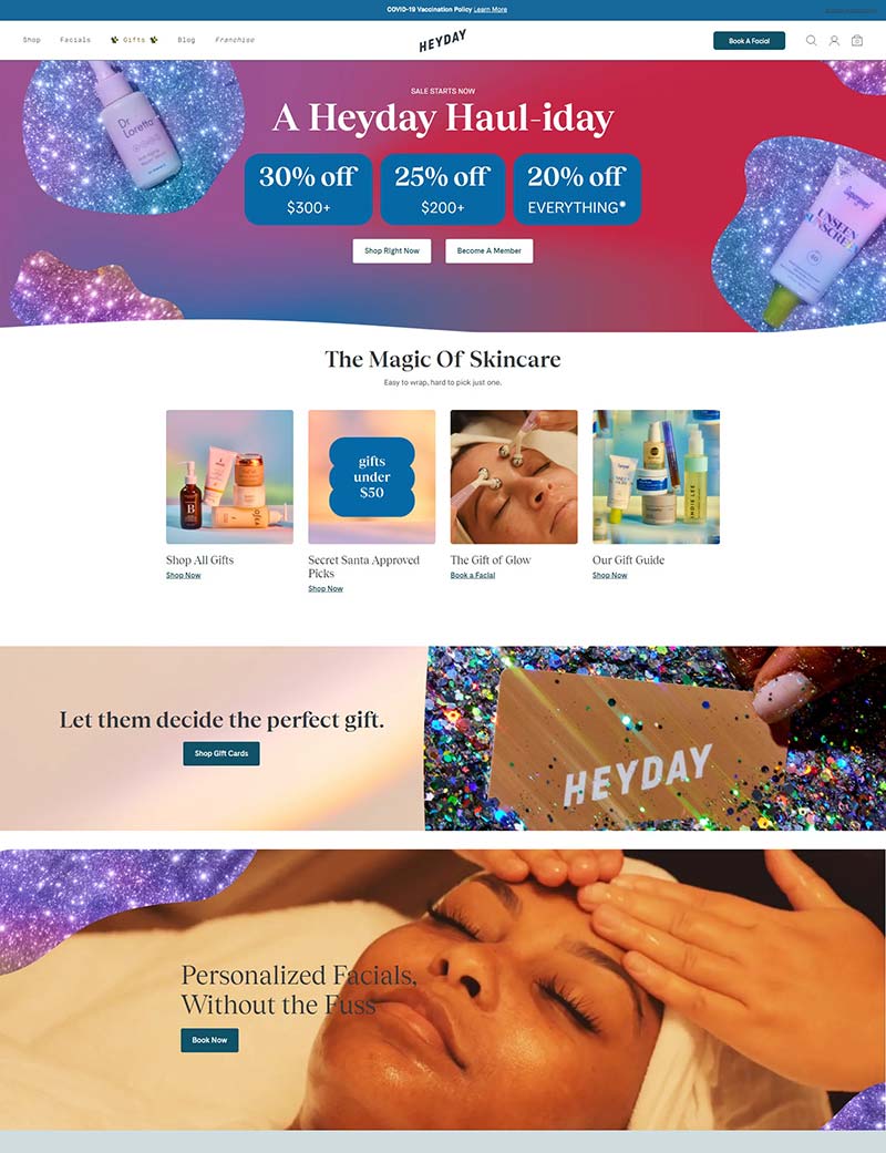 Heyday 美国皮肤护理品牌购物网站