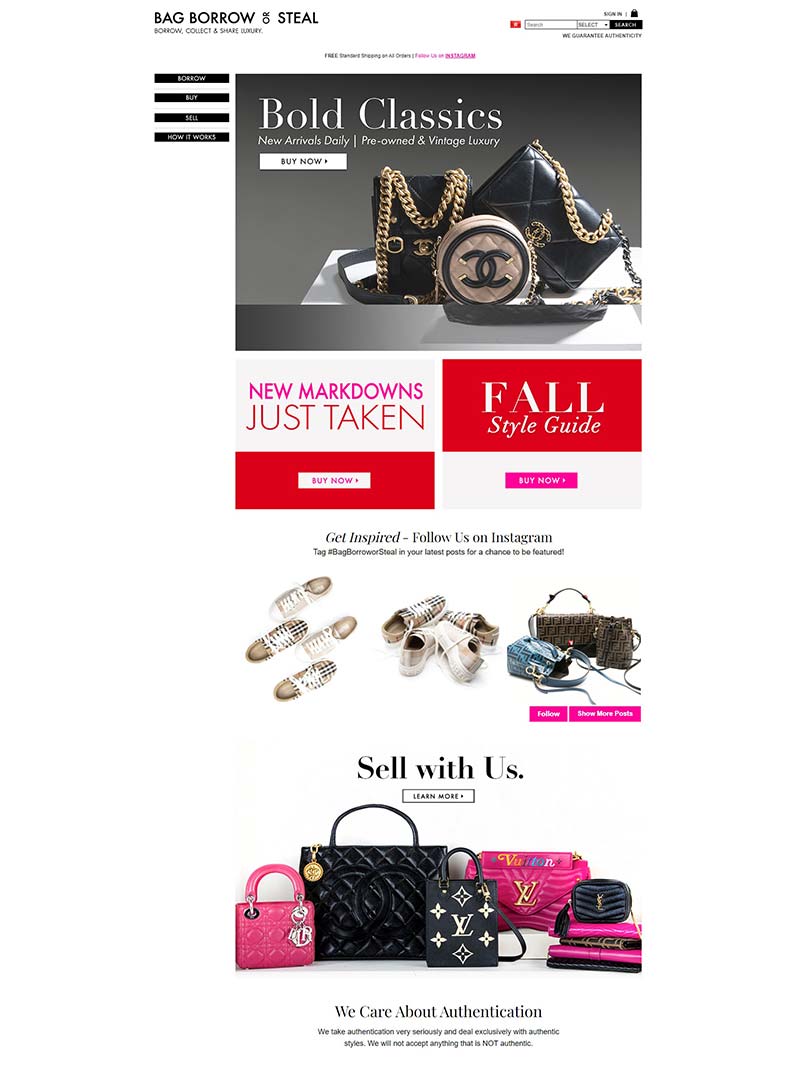 Bag Borrow or Steal 美国奢侈品包袋购物网站