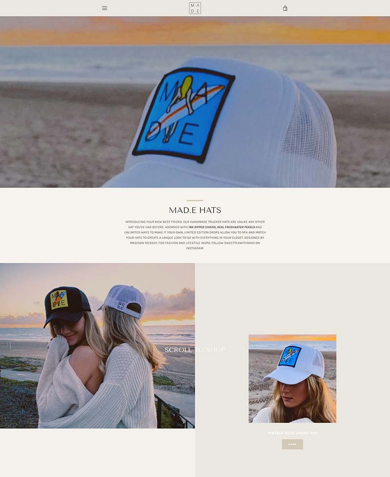 MAD.E HATS 美国手工司机帽购物网站