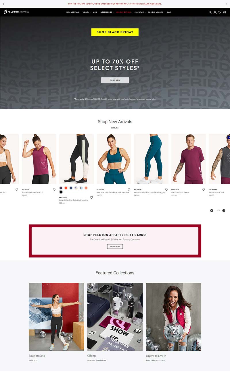 Peloton Apparel 美国健身运动服饰购物网站